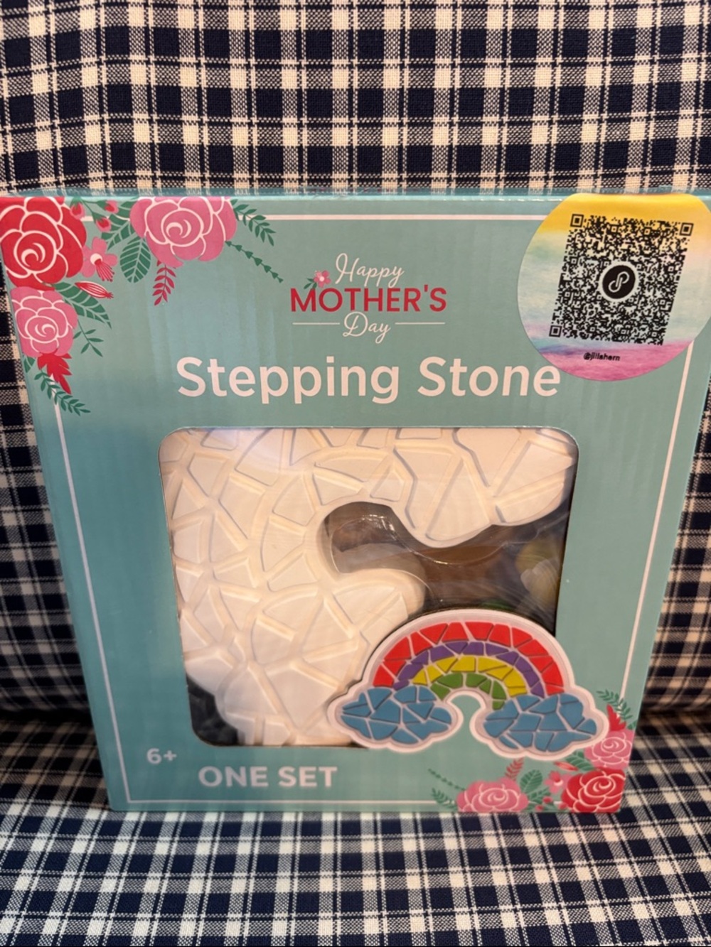 Happy Mother's Day Stepping Stone Ceramic - White